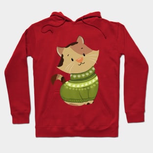 Cute Cat Christmas Sweater Hoodie